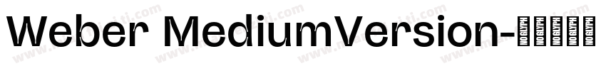 Weber MediumVersion字体转换